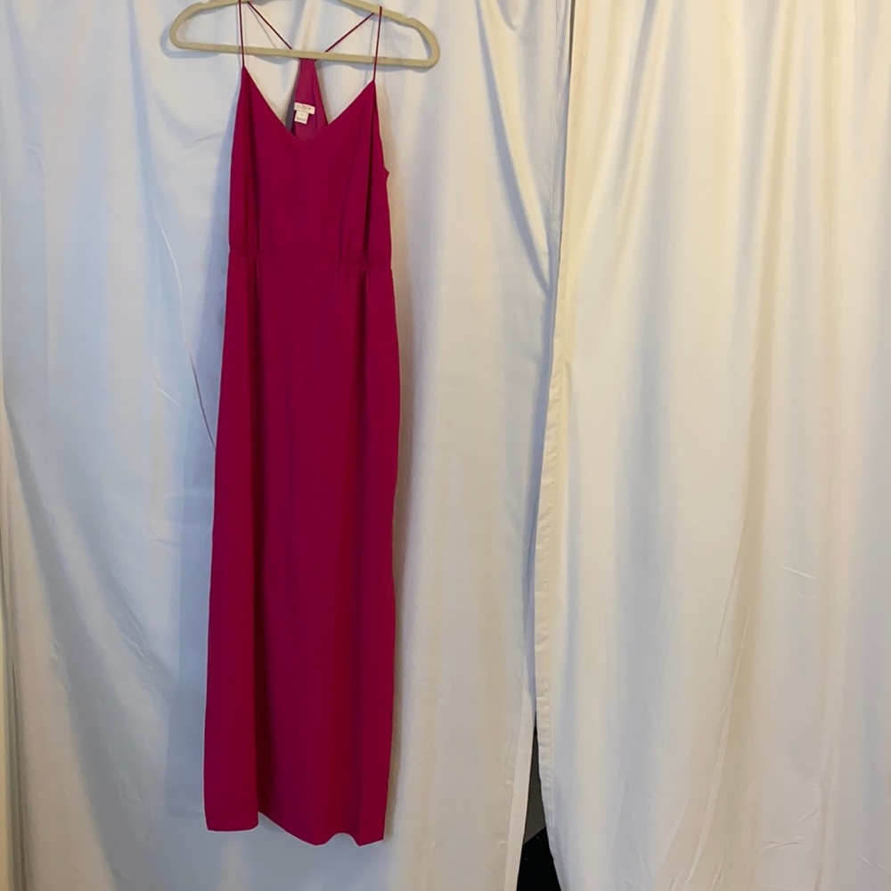 Fuchsia JCrew maxi/midi dress